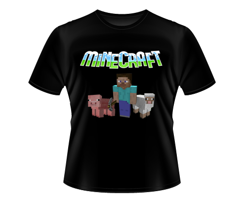 Camisa Minecraft Steve
